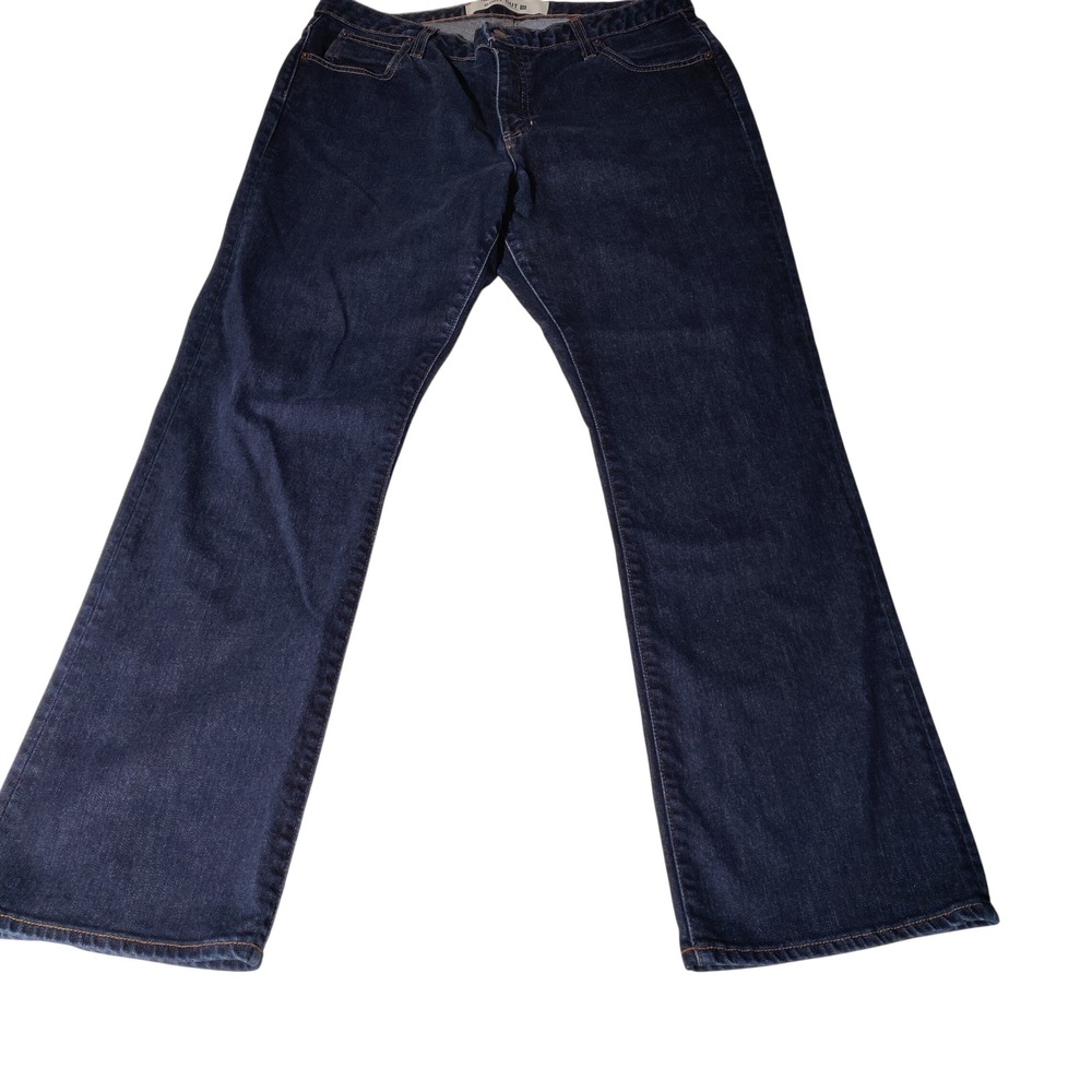 GAP Women Boot Cut Stretch Dark Wash‎ Jeans Sz 33.5"X30" - Imperfect